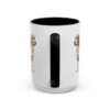 15oz Welsh Springer Spaniel Latin Mug, Black, back view