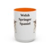 15oz Welsh Springer Spaniel Mug, Orange, front view