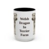 15oz-welsh-terrier-mug-humor-black-front 15oz Funny Welsh Terrier Mug, Black, front view