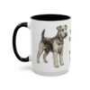 15oz-welsh-terrier-mug-humor-black-left 15oz Funny Welsh Terrier Mug, Black, left side view