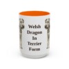 15oz-welsh-terrier-mug-humor-orange 15oz Funny Welsh Terrier Mug, Orange, front view