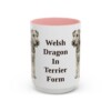 15oz-welsh-terrier-mug-humor-pink 15oz Funny Welsh Terrier Mug, Pink, front view