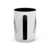 15oz Welsh Terrier Latin Mug, Black, back view