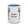 15oz Welsh Terrier Mug, Light Blue, front view