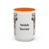 15oz Welsh Terrier Mug, Orange, front view