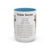 15oz Welsh Terrier Mug, Light Blue, front view