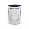 15oz Welsh Terrier Mug, Navy, front view
