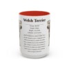 15oz Welsh Terrier Mug, Red, front view