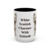 15oz Funny West Highland White Terrier Mug, Black, front view