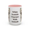 15oz Funny West Highland White Terrier Mug, Pink, front view