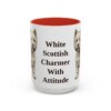 15oz Funny West Highland White Terrier Mug, Red, front view