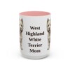 15oz-west-highland-white-terrier-mug-mom-pink 15oz West Highland White Terrier Dog Mom Mug, Pink, front view