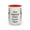 15oz-west-highland-white-terrier-mug-mom-red 15oz West Highland White Terrier Dog Mom Mug, Red, front view