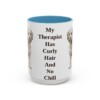 15oz Funny Westiepoo Mug, Light Blue, front view