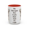 15oz Funny Westiepoo Mug, Red, front view