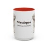 15oz Westiepoo Latin Mug, Red, front view