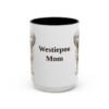 15oz Westiepoo Dog Mom Mug, Black, front view
