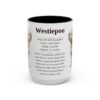 15oz Westiepoo Mug, Black, front view