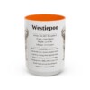 15oz Westiepoo Mug, Orange, front view