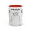 15oz Westiepoo Mug, Red, front view