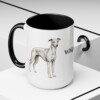 15oz Whippet Mug, Black, lifestyle photo