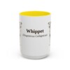 15oz-whippet-mug-latin-yellow 15oz Whippet Latin Mug, Yellow, front view