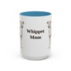 15oz Whippet Dog Mom Mug, Light Blue, front view