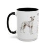 15oz Whippet Mug, Black, left side view