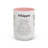 15oz Whippet Mug, Pink, front view