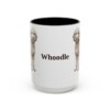 15oz Whoodle Mug, Black, front view