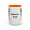 15oz Whoodle Dog Dad Mug, Orange, front view