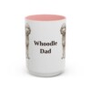 15oz Whoodle Dog Dad Mug, Pink, front view