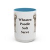 15oz Funny Whoodle Mug, Light Blue, front view