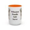 15oz Funny Whoodle Mug, Orange, front view