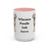 15oz Funny Whoodle Mug, Pink, front view