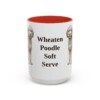15oz Funny Whoodle Mug, Red, front view