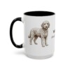 15oz Whoodle Latin Mug, Black, left side view
