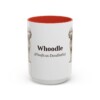 15oz Whoodle Latin Mug, Red, front view