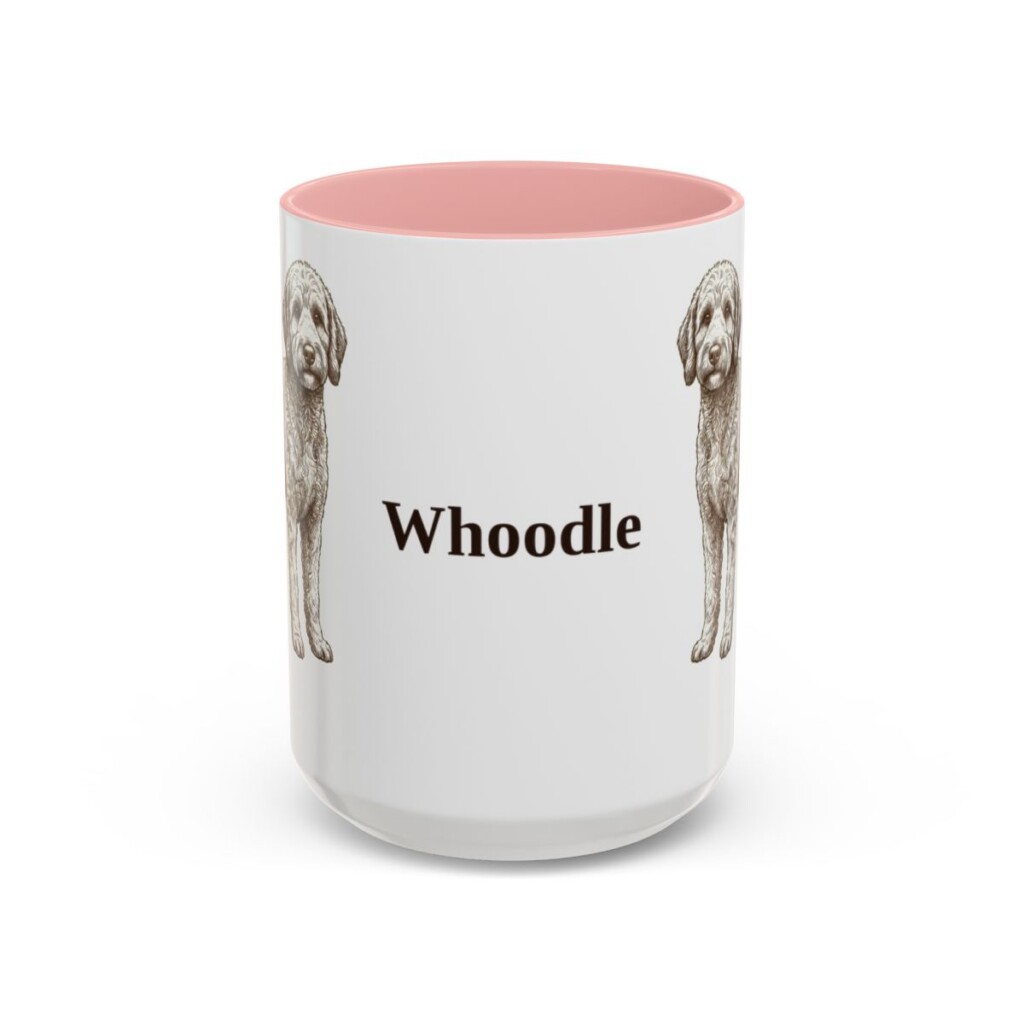 15oz Whoodle Mug, Pink, front view