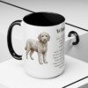 15oz Whoodle Mug, Black, lifestyle photo