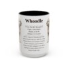 15oz Whoodle Mug, Black, front view