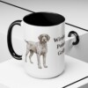 15oz Wirehaired Pointing Griffon Mug, Black, lifestyle photo