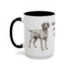 15oz Wirehaired Pointing Griffon Dog Dad Mug, Black, left side view