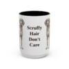 15oz Funny Wirehaired Pointing Griffon Mug, Black, front view