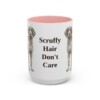 15oz Funny Wirehaired Pointing Griffon Mug, Pink, front view