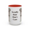 15oz Funny Wirehaired Pointing Griffon Mug, Red, front view