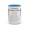 15oz Wirehaired Pointing Griffon Mug, Light Blue, front view
