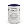 15oz Wirehaired Pointing Griffon Mug, Navy, front view