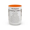 15oz Wirehaired Pointing Griffon Mug, Orange, front view