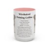 15oz Wirehaired Pointing Griffon Mug, Pink, front view